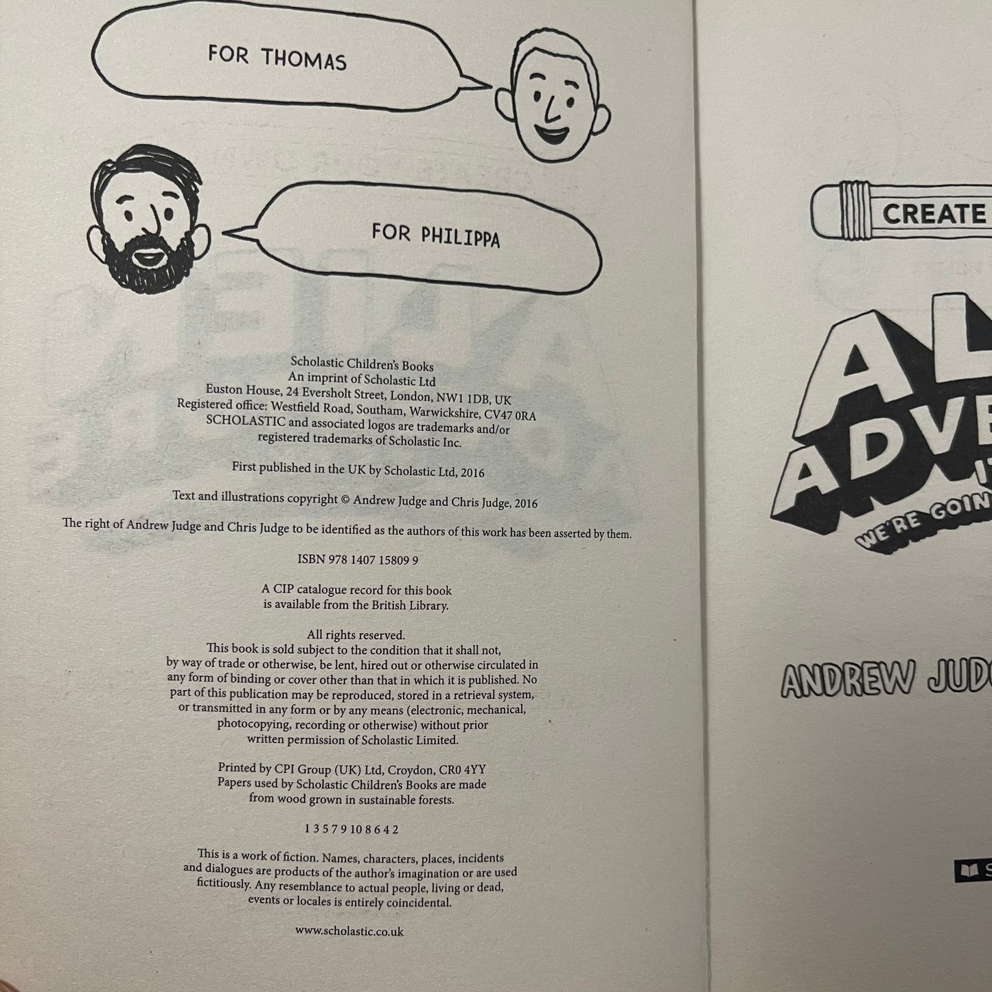 Create Your Own Alien Adventure - Andrew Judge - Spine