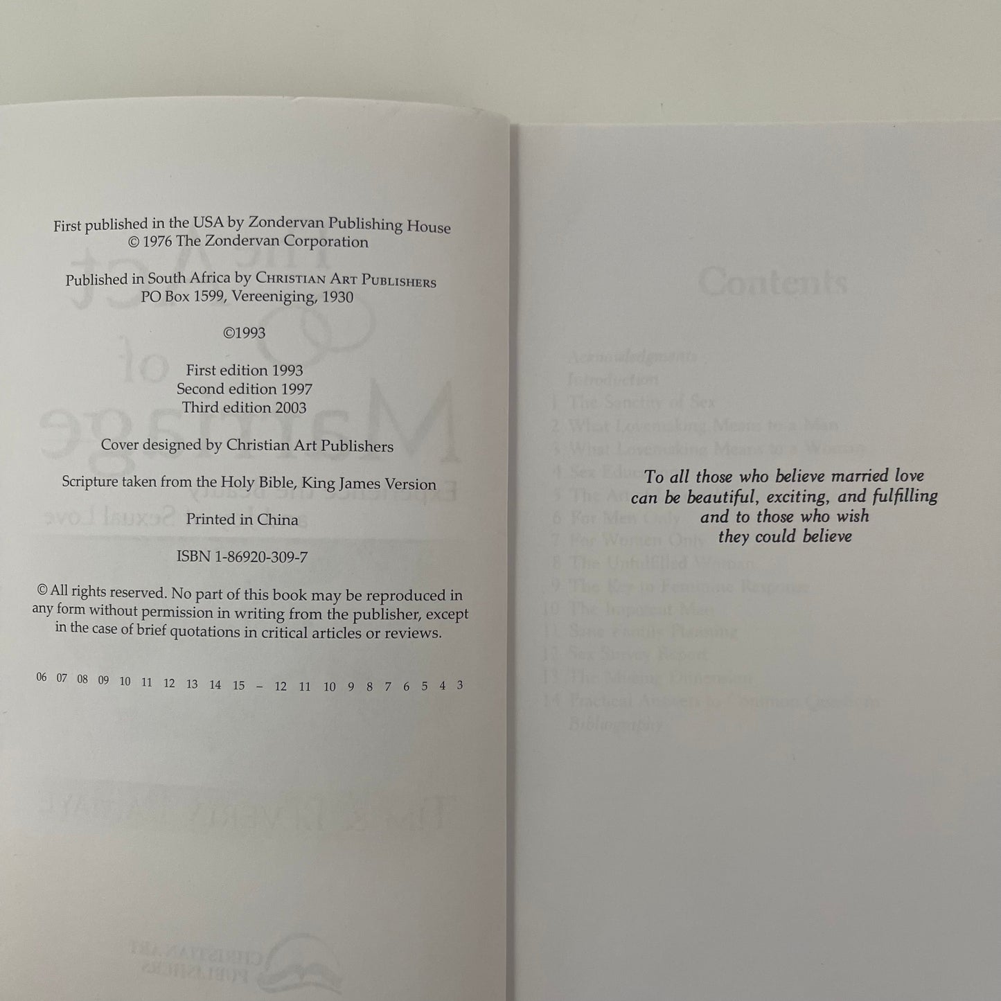 The Act of Marriage Experiencing the Beauty and Joy of Sexual Love - Tim LaHaye - Condition Detail 1