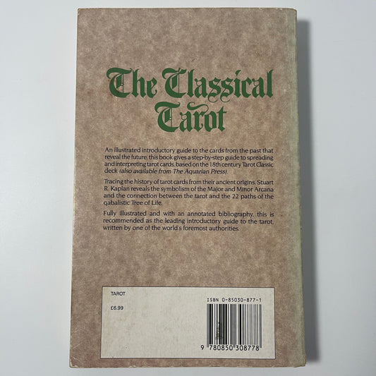 Classical Tarot - Stuart R. Kaplan - Back Cover