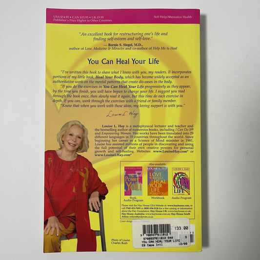 You Can Heal Your Life - Louise Hay - Back Cover