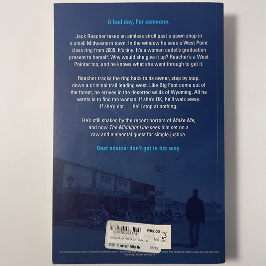 The Midnight Line - Lee Child - Back Cover