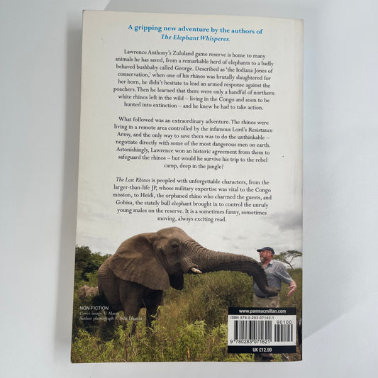 The Last Rhinos The Powerful Story of One Man's Battle to Save a Species - Lawrence Anthony - Back Cover