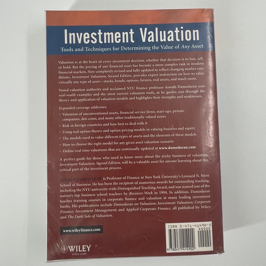Investment Valuation Tools and Techniques for Determining the Value of Any Asset - Aswath Damodaran - Condition Detail 3