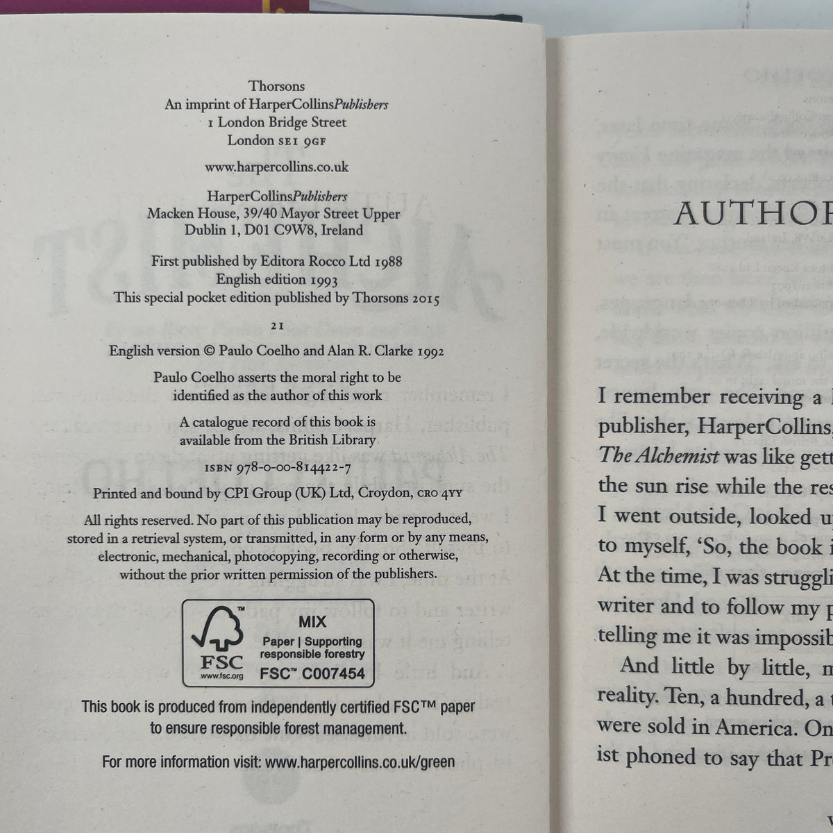 The alchemist: a fable about following your dream - Paulo Coelho - Condition Detail 2