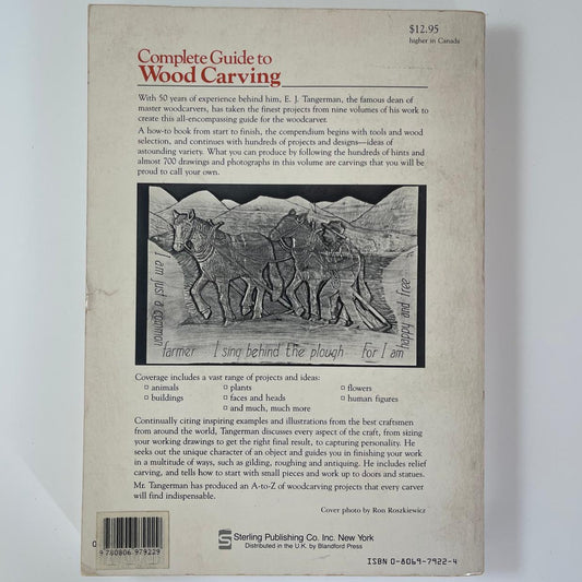Complete Guide to Wood Carving - E. J. Tangerman