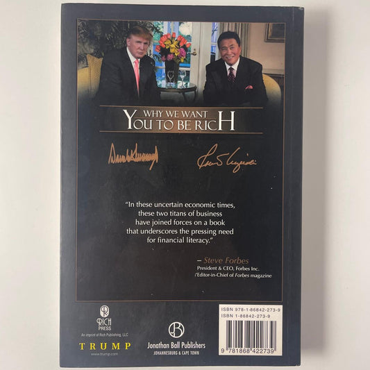 Why We Want You to Be Rich - Donald J. Trump & Robert T. Kiyosaki