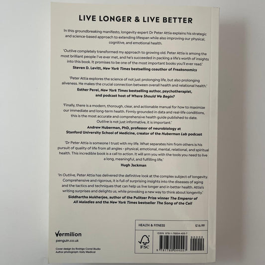 Outlive: The Science & Art of Longevity - Peter Attia (with Bill Gifford)