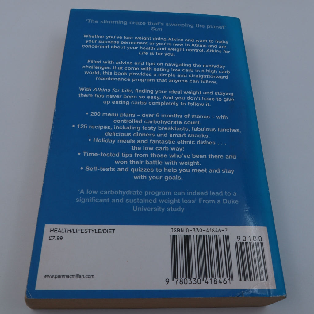 Atkins for Life: The Controlled Diet for Permanent Weight Loss and Good Health - Dr. Robert C. Atkins