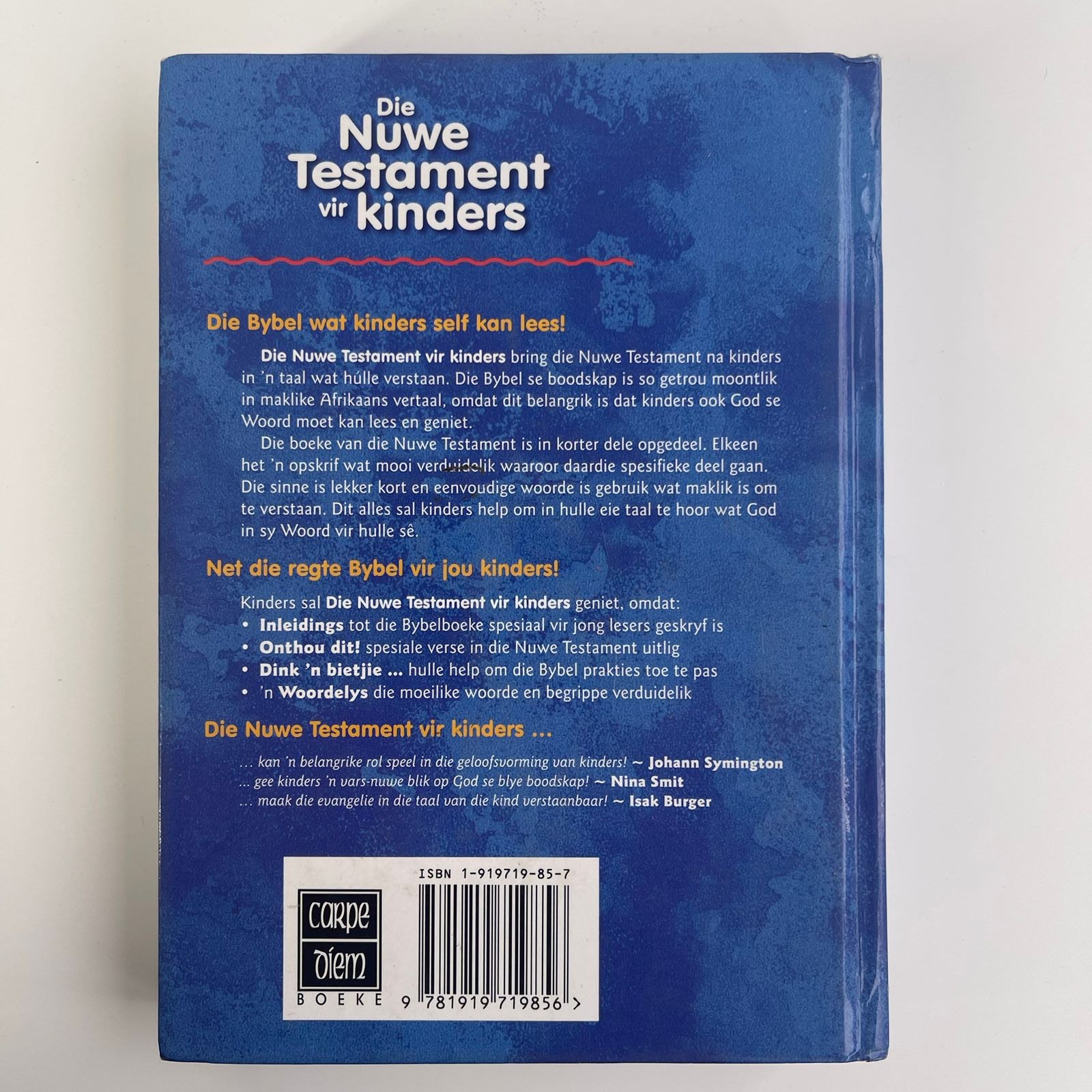 Die Nuwe Testament vir Kinders - Stephan Joubert, Jan van der Watt & Hennie Stander