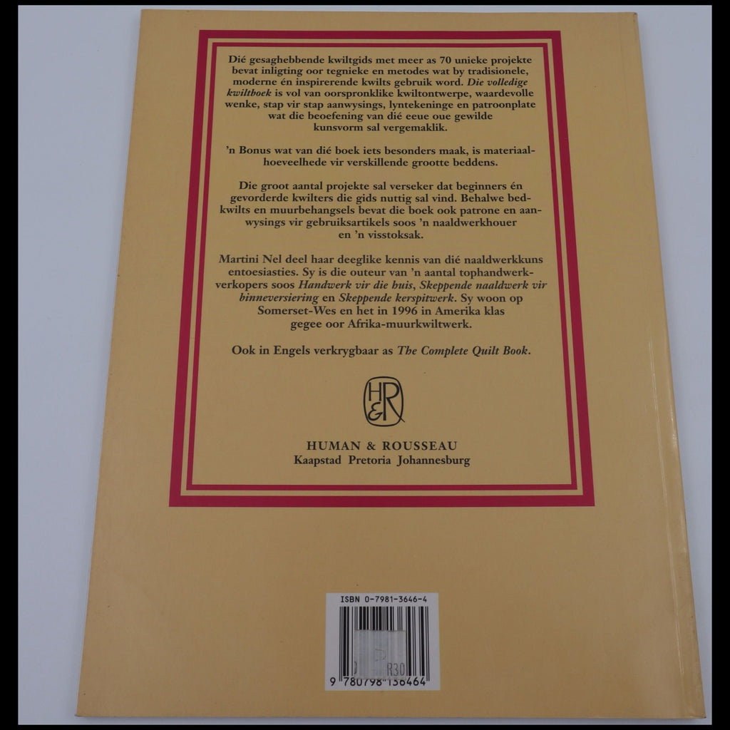Die Volledige Kwiltboek - Martini Nel