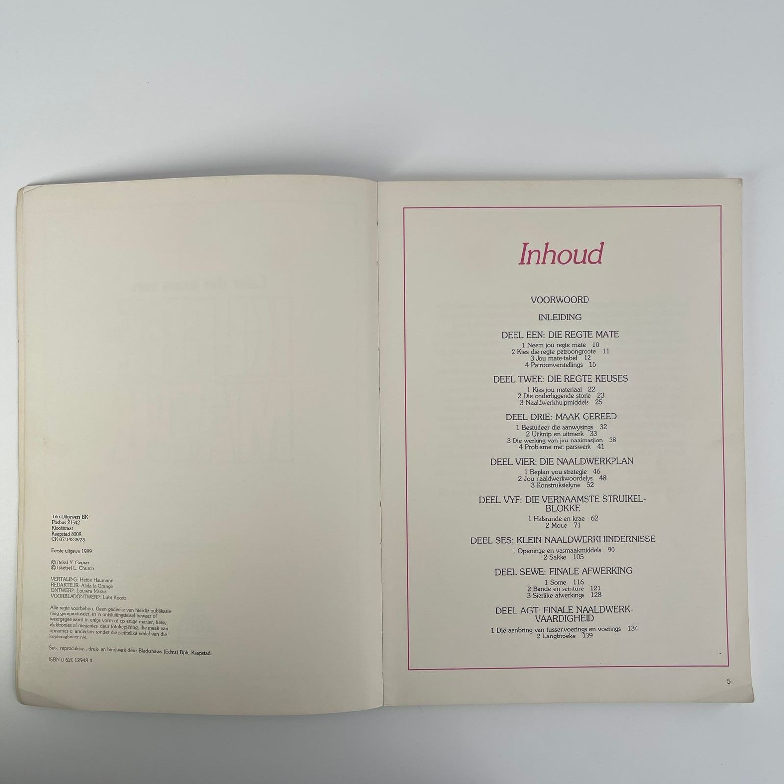 Leer die kuns van klere maak - Yvonne Geyser