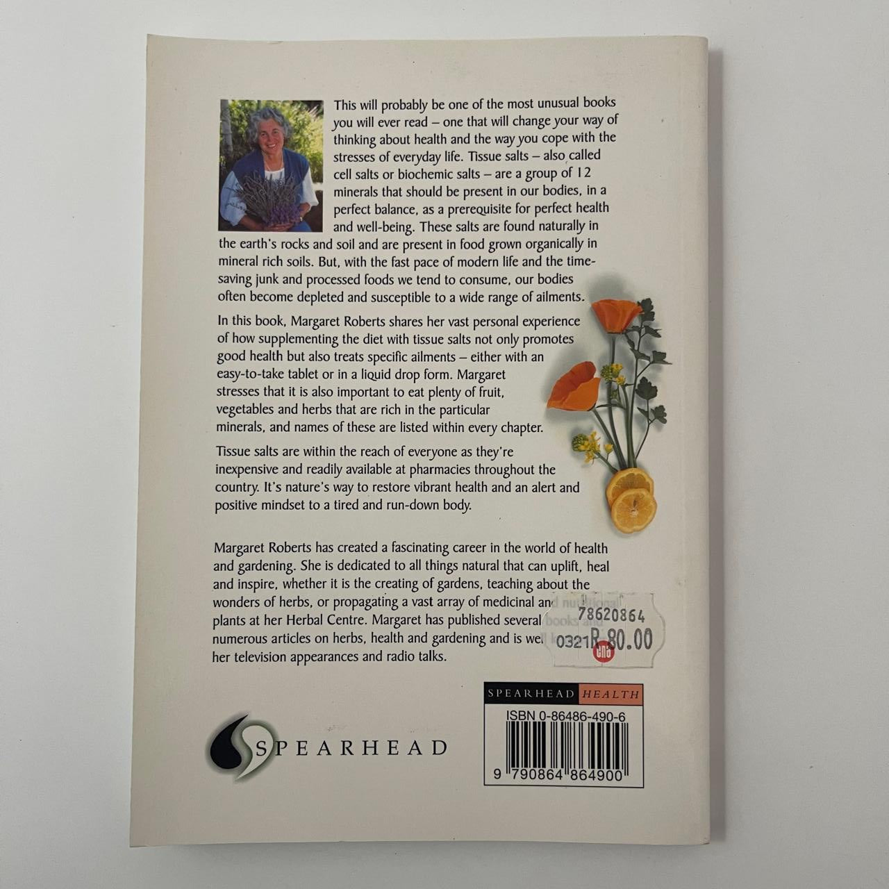 Tissue Salts for Healthy Living - Margaret Joan Roberts - Back Cover