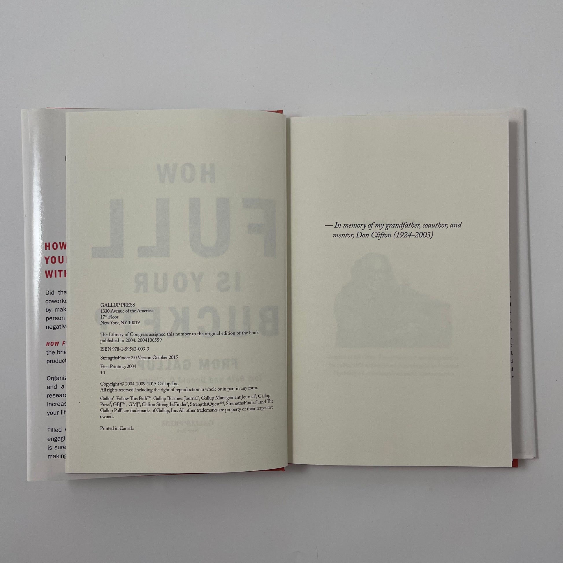 How Full Is Your Bucket? Anniversary Edition - Tom Rath - Condition Detail 1