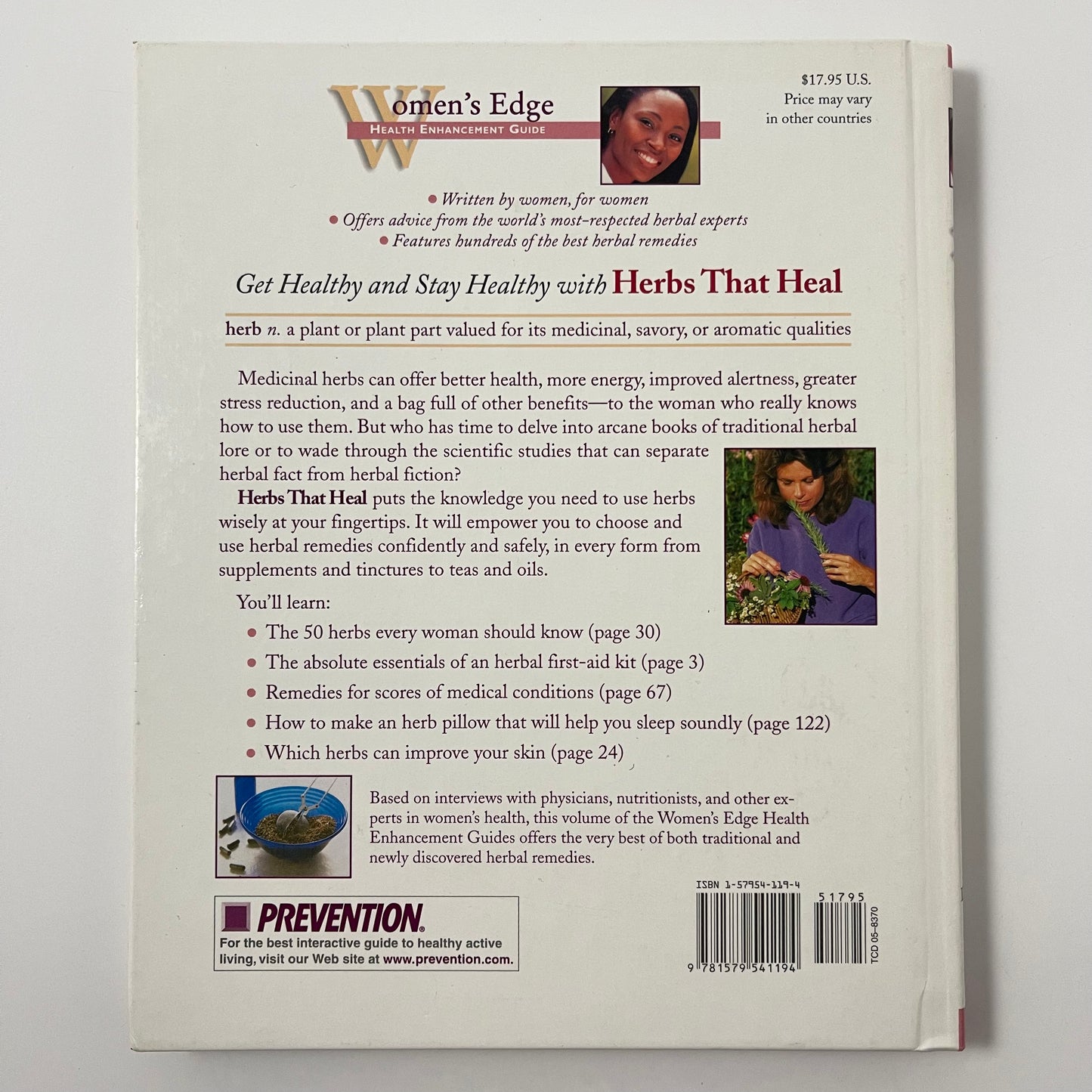 Herbs That Heal Natural Medicine at Its Best - Arden Moore - Back Cover