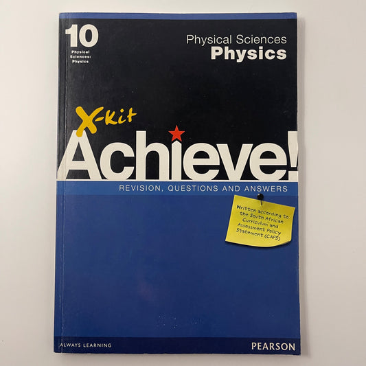 Xkit Achieve! Revision, Questions and Answers. 10. Physical science physics - Clive Long - Front Cover