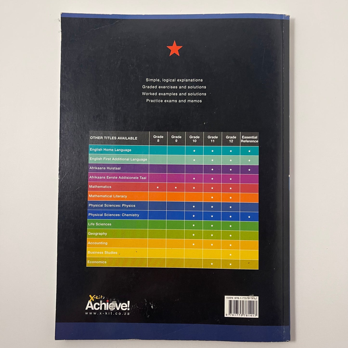 Xkit Achieve! Revision, Questions and Answers. 10. Physical science physics - Clive Long - Back Cover