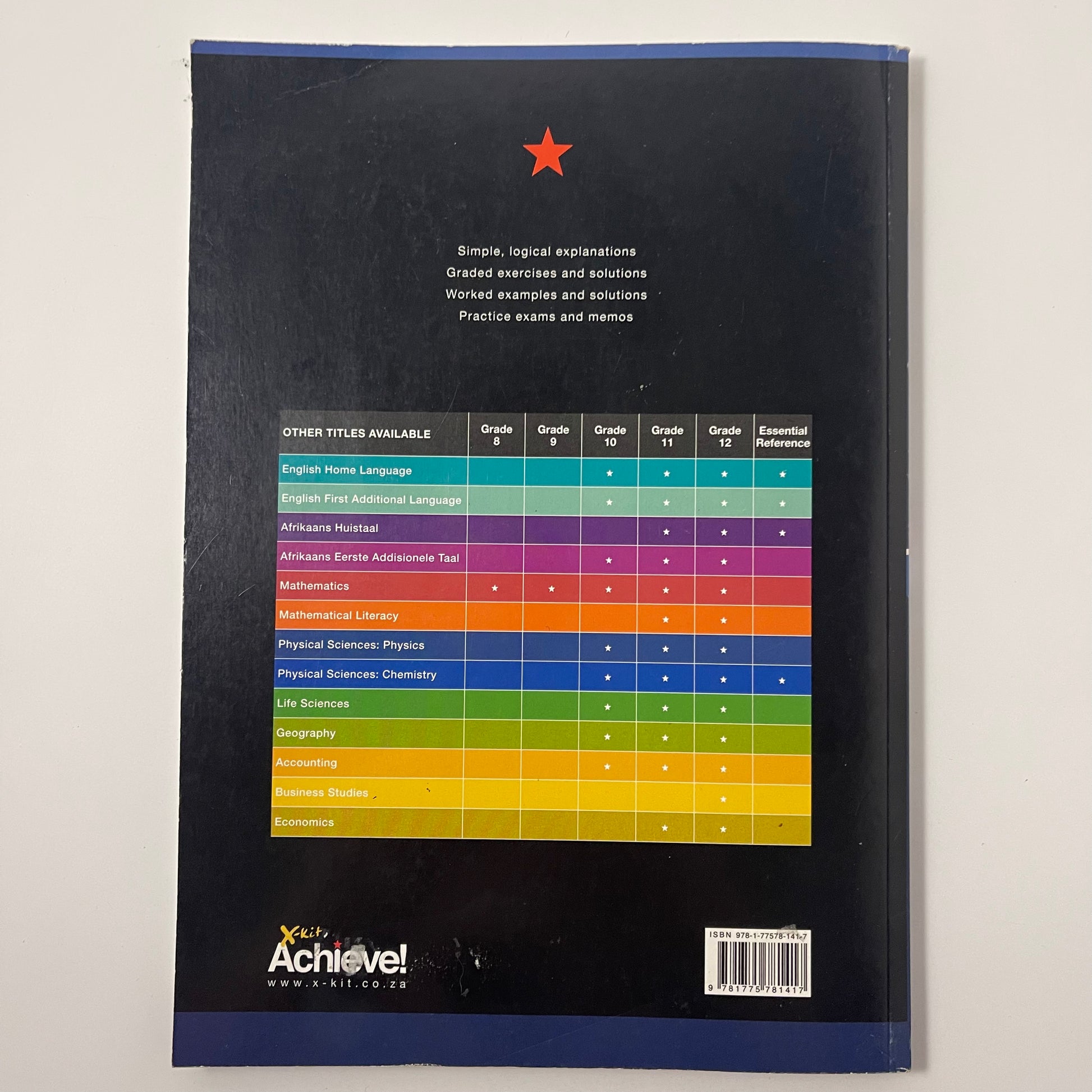 Xkit Achieve! Revision, Questions and Answers. 10. Physical science physics - Clive Long - Back Cover