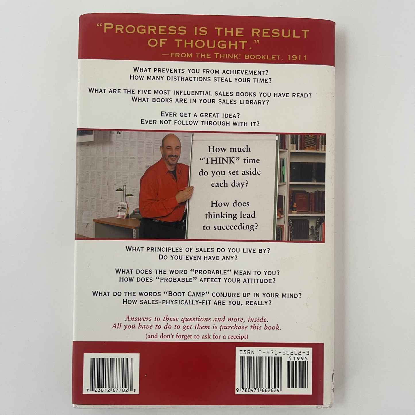 The Patterson Principles of Selling - Jeffrey Gitomer - Back Cover