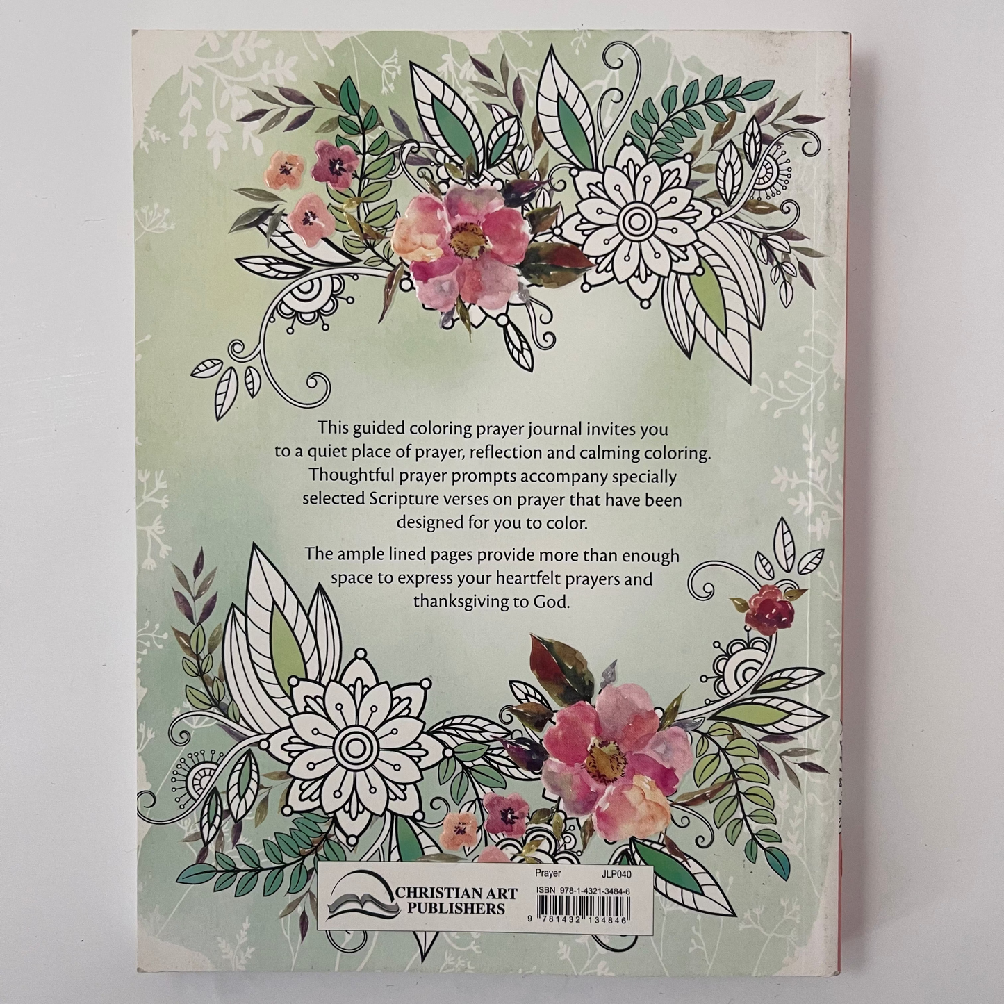My Coloring Prayer Journal (Paperback) - Christian Art Publishers - Back Cover