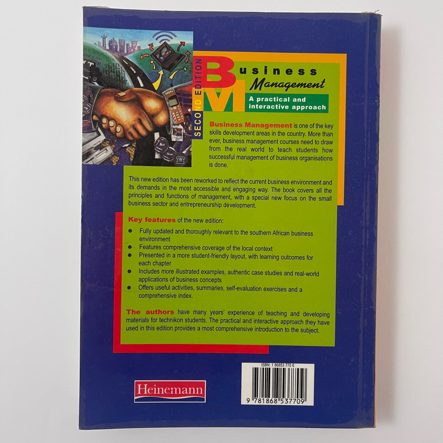 Business Management - E. E. Le Roux - Back Cover