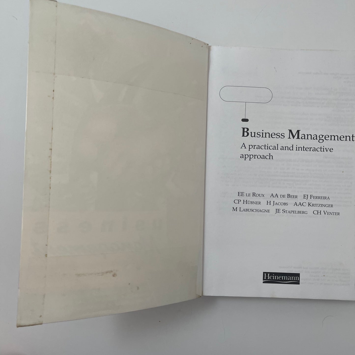 Business Management - E. E. Le Roux - Condition Detail 1