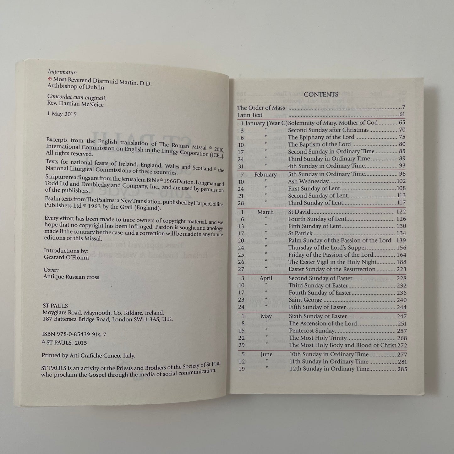 St Paul Sunday Missal 2016 Cycle C - - Condition Detail 1