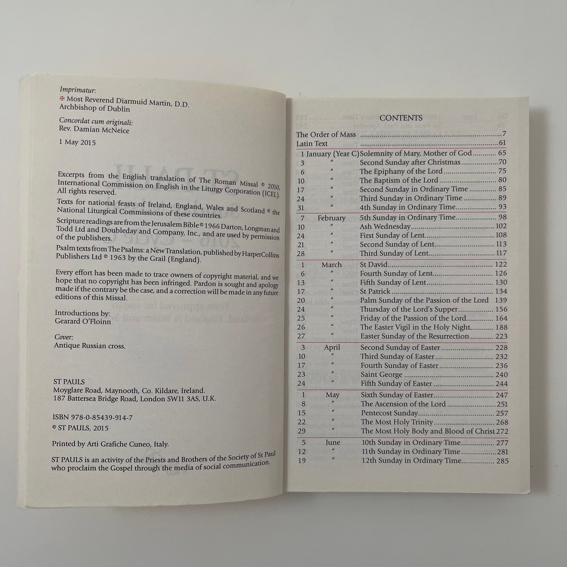 St Paul Sunday Missal 2016 Cycle C - - Condition Detail 1