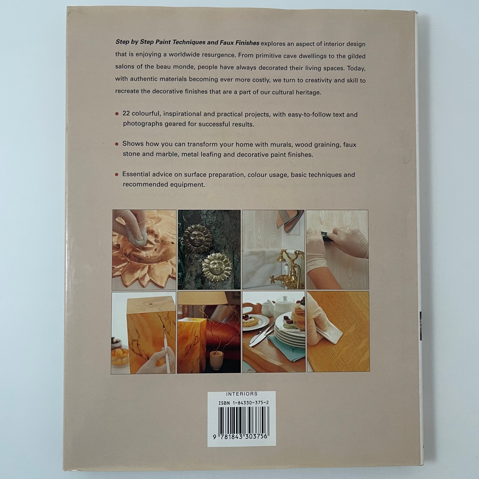 Step-By-Step Paint Techniques and Faux Finishes - Louise Hennigs - Back Cover