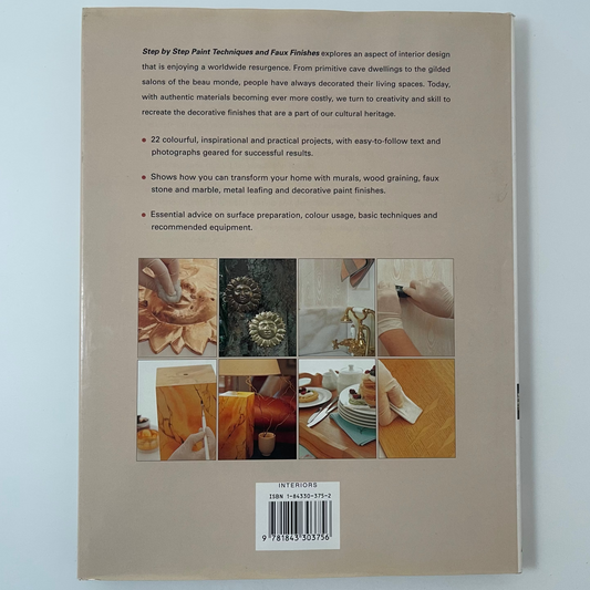 Step-By-Step Paint Techniques and Faux Finishes - Louise Hennigs - Back Cover