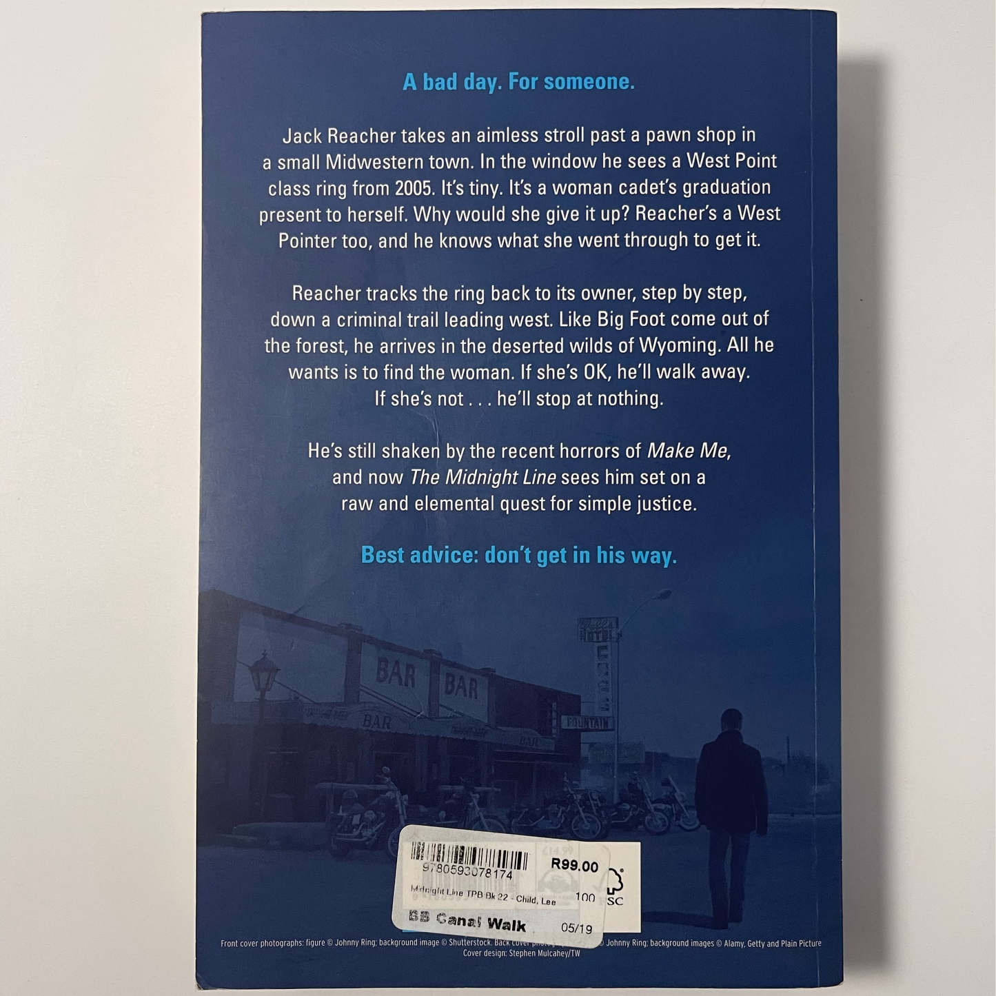 The Midnight Line - Lee Child - Back Cover