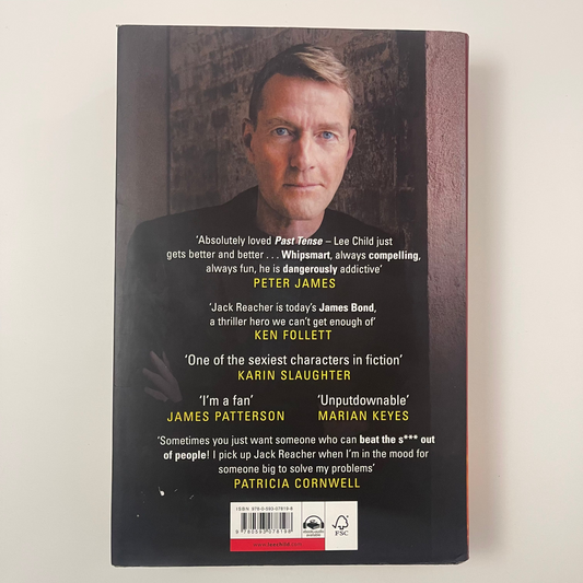 Past Tense - Lee Child - Back Cover