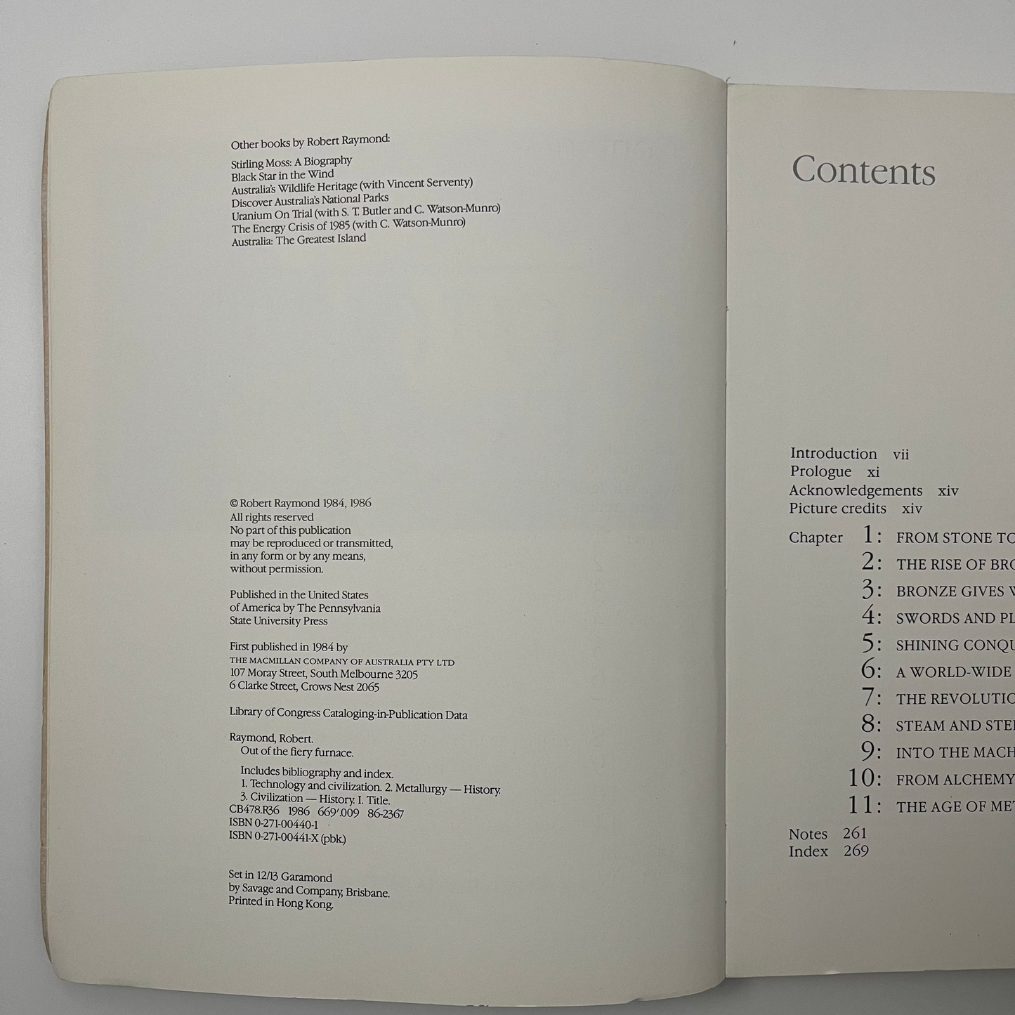 Out of the Fiery Furnace: The Impact of Metals on the History of Mankind - Robert Raymond - Condition Detail 2