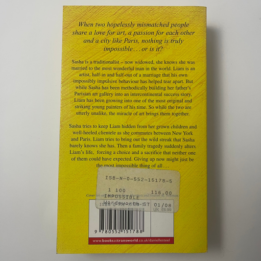 Impossible - Danielle Steel - Back Cover