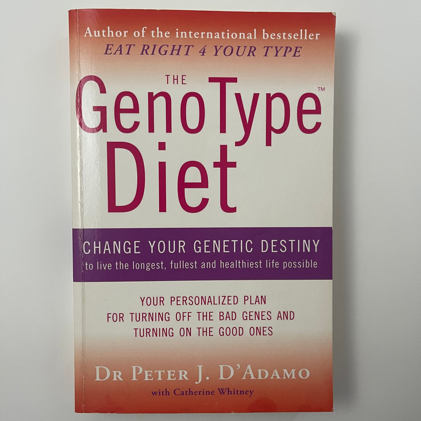 The GenoType Diet - Peter D'Adamo - Front Cover