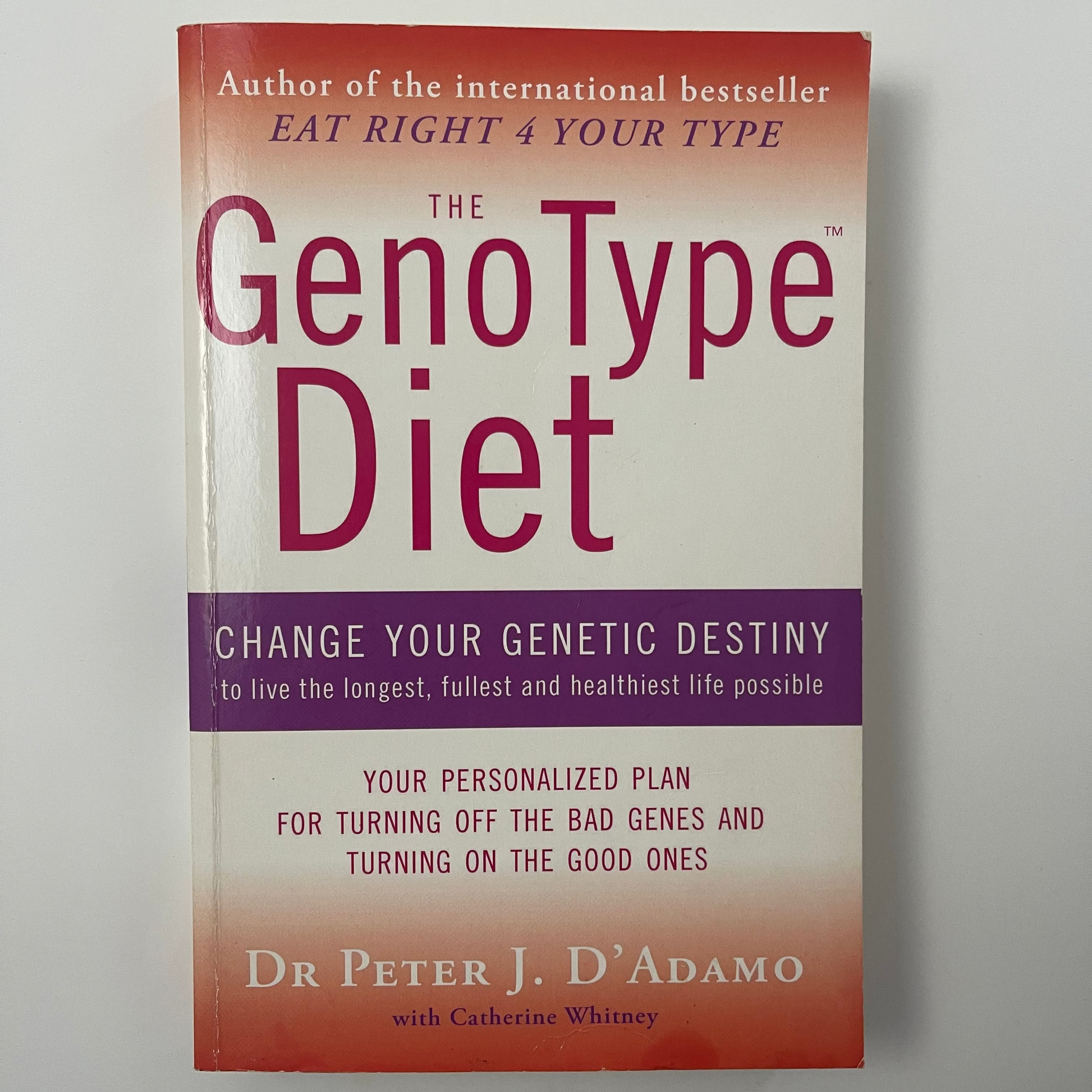 The GenoType Diet - Peter D'Adamo - Front Cover
