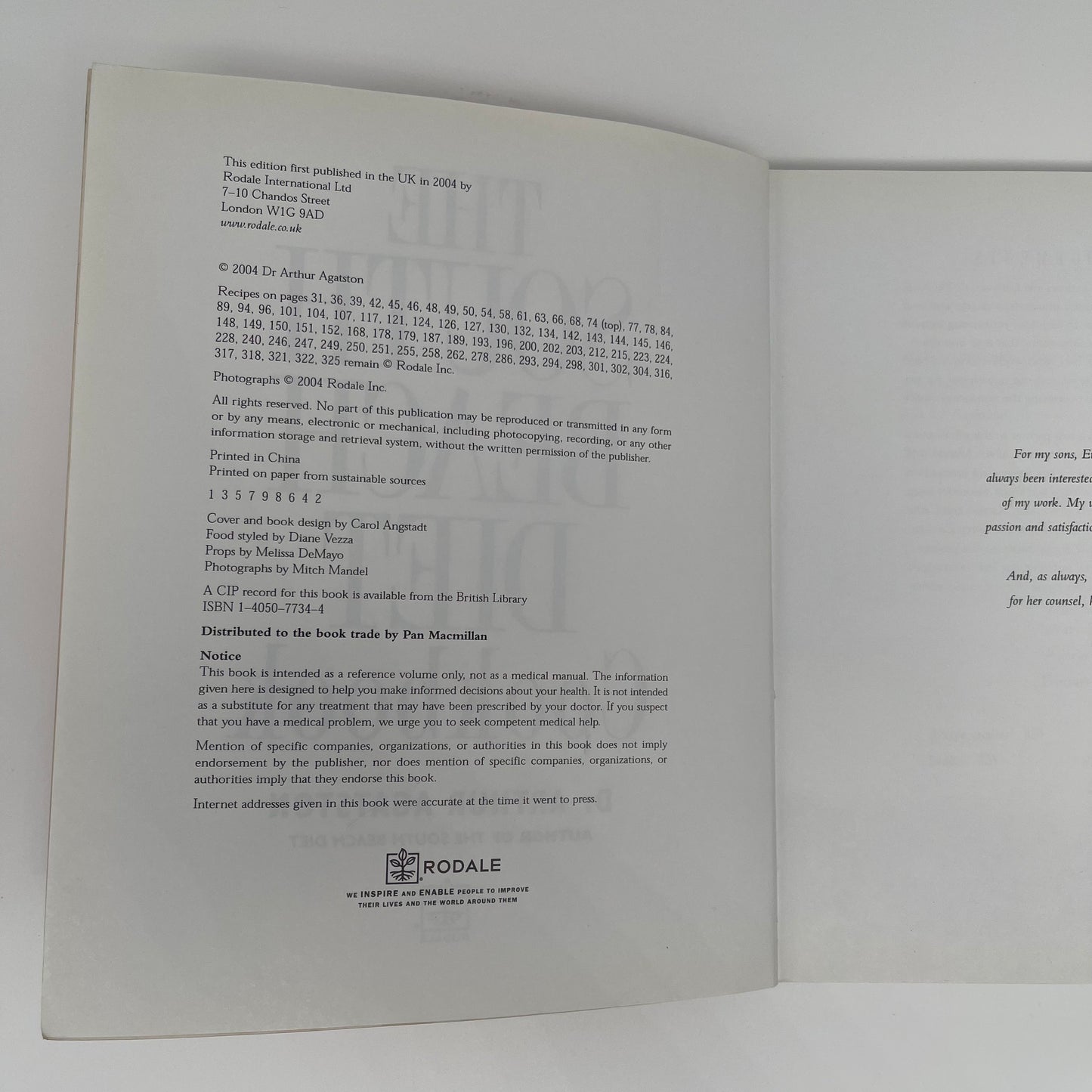 The South Beach Diet Cookbook - Arthur Agatston