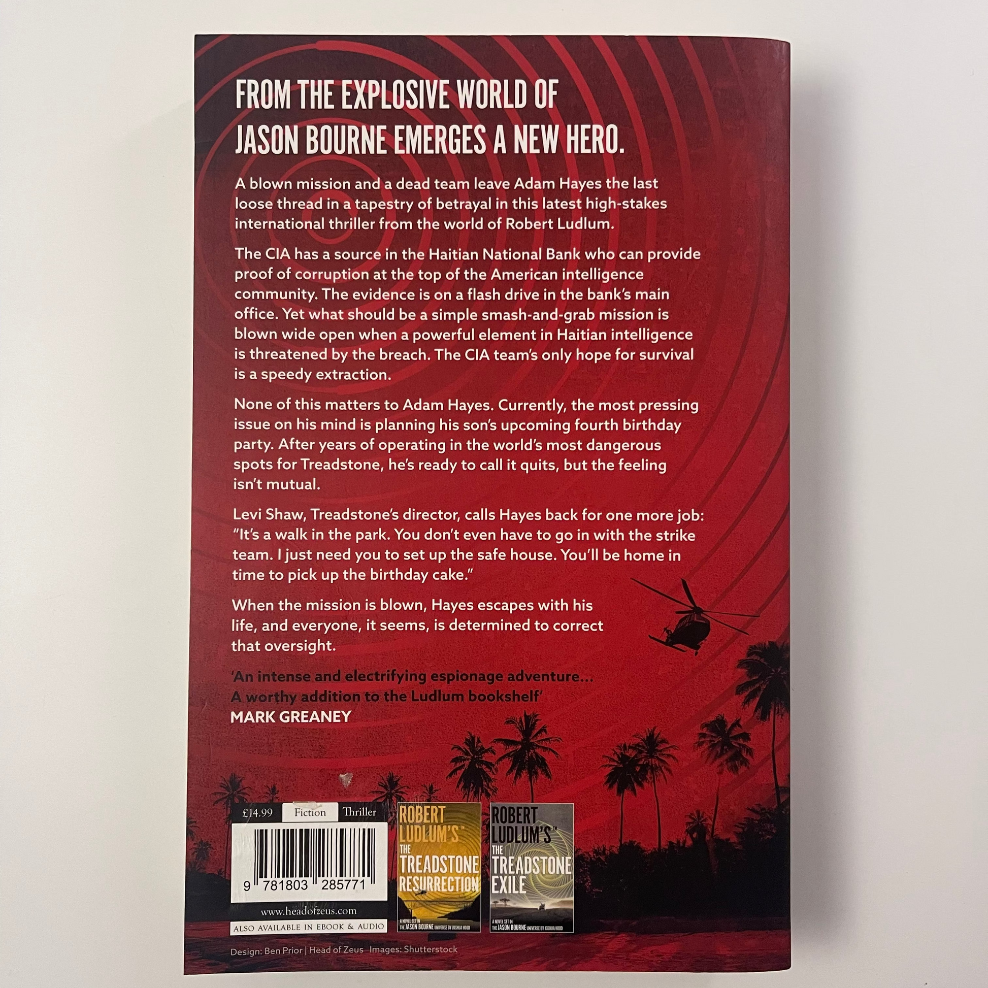 Robert Ludlum's(tm) the Treadstone Transgression - Joshua Hood - Back Cover