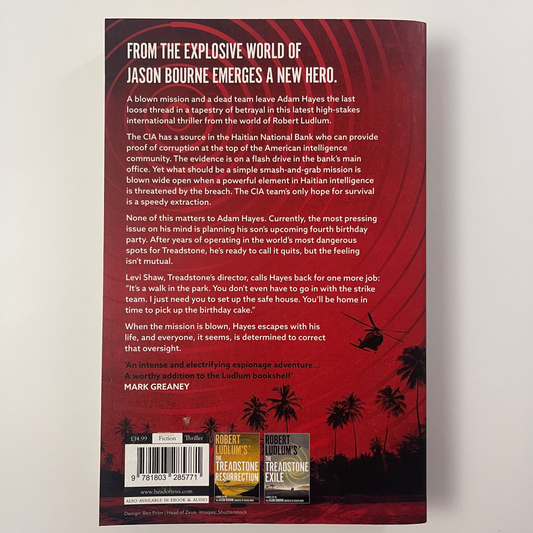 Robert Ludlum's(tm) the Treadstone Transgression - Joshua Hood - Back Cover
