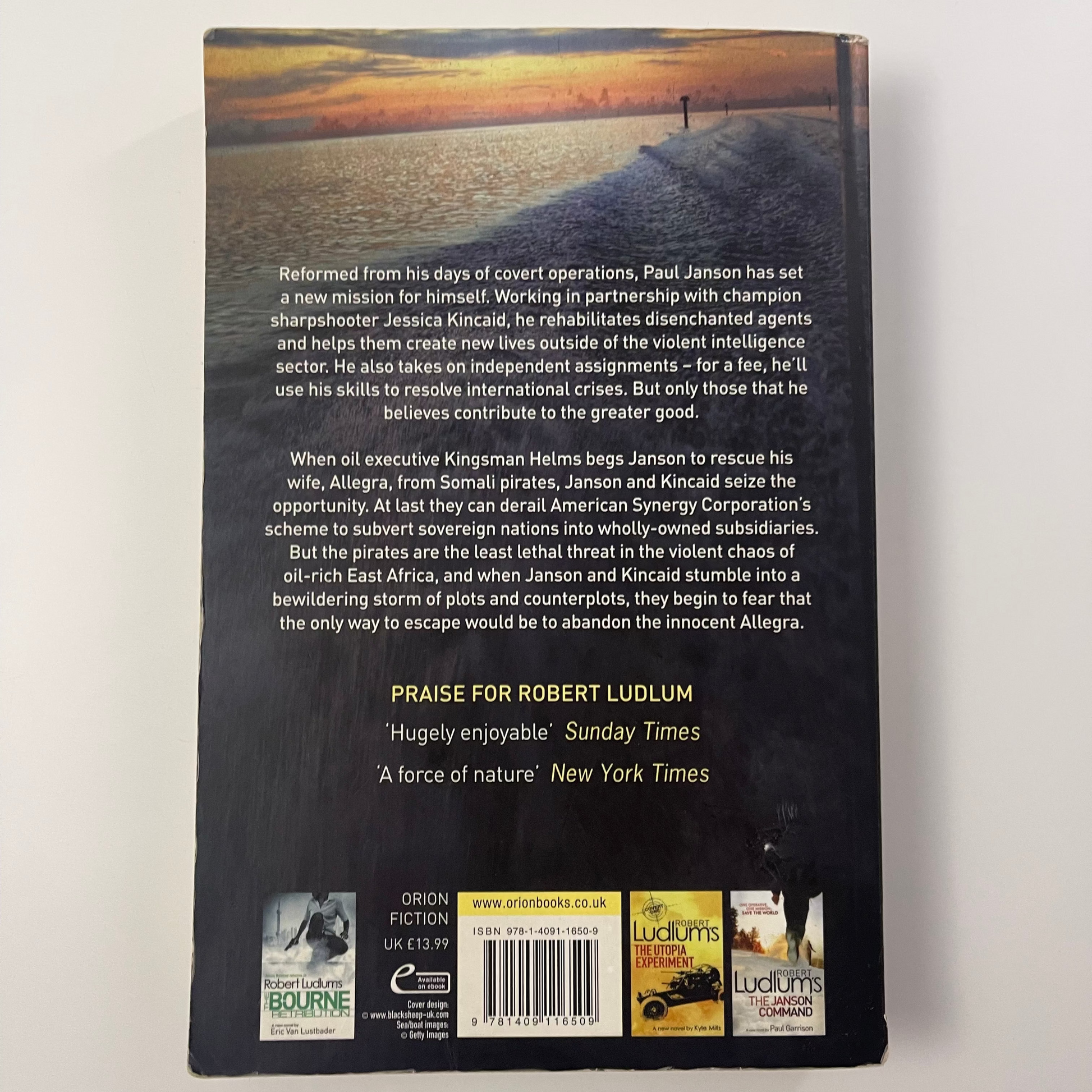 Robert Ludlum's The Janson Option - Paul Garrison - Back Cover