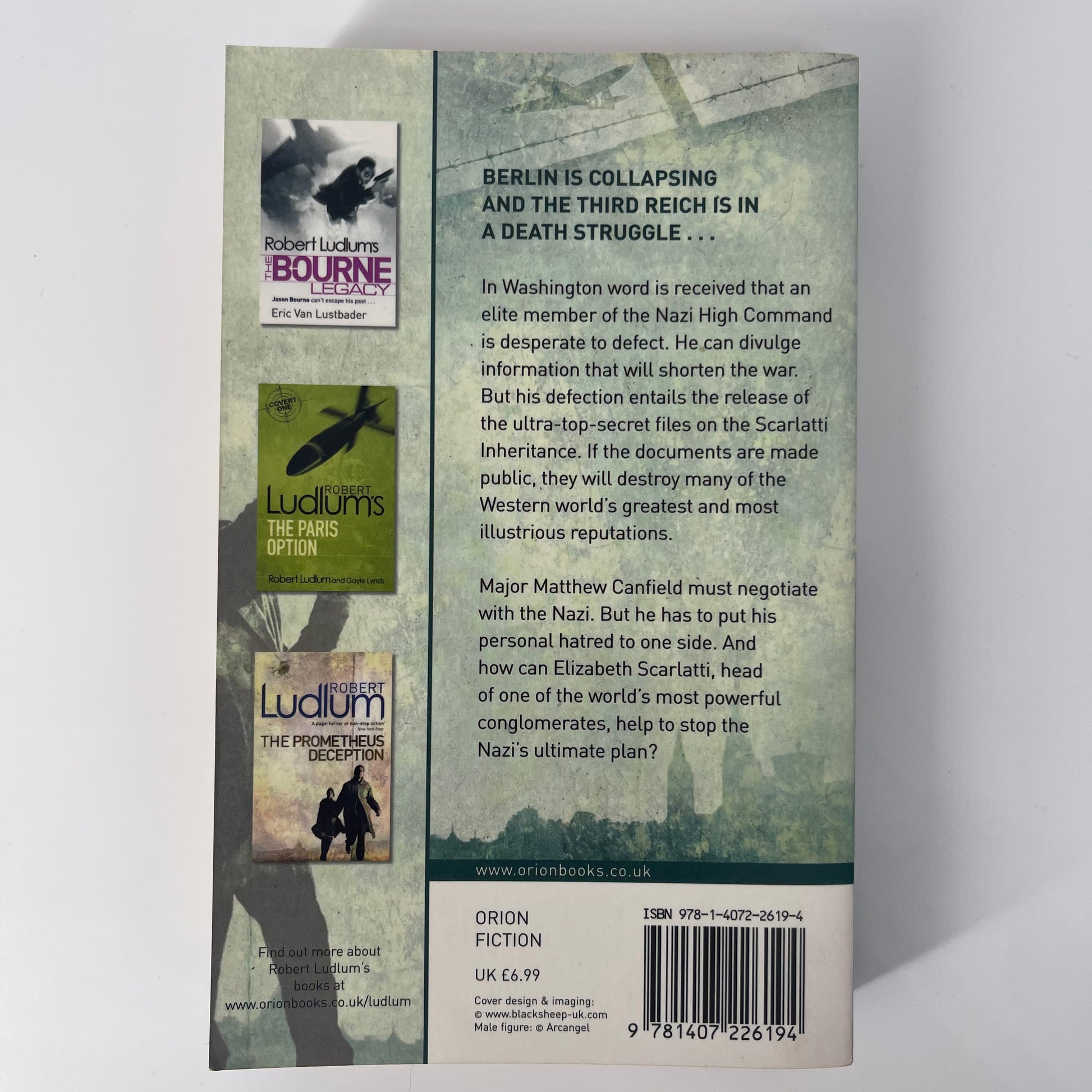 The Scarlatti Inheritance - Ludlum - Back Cover