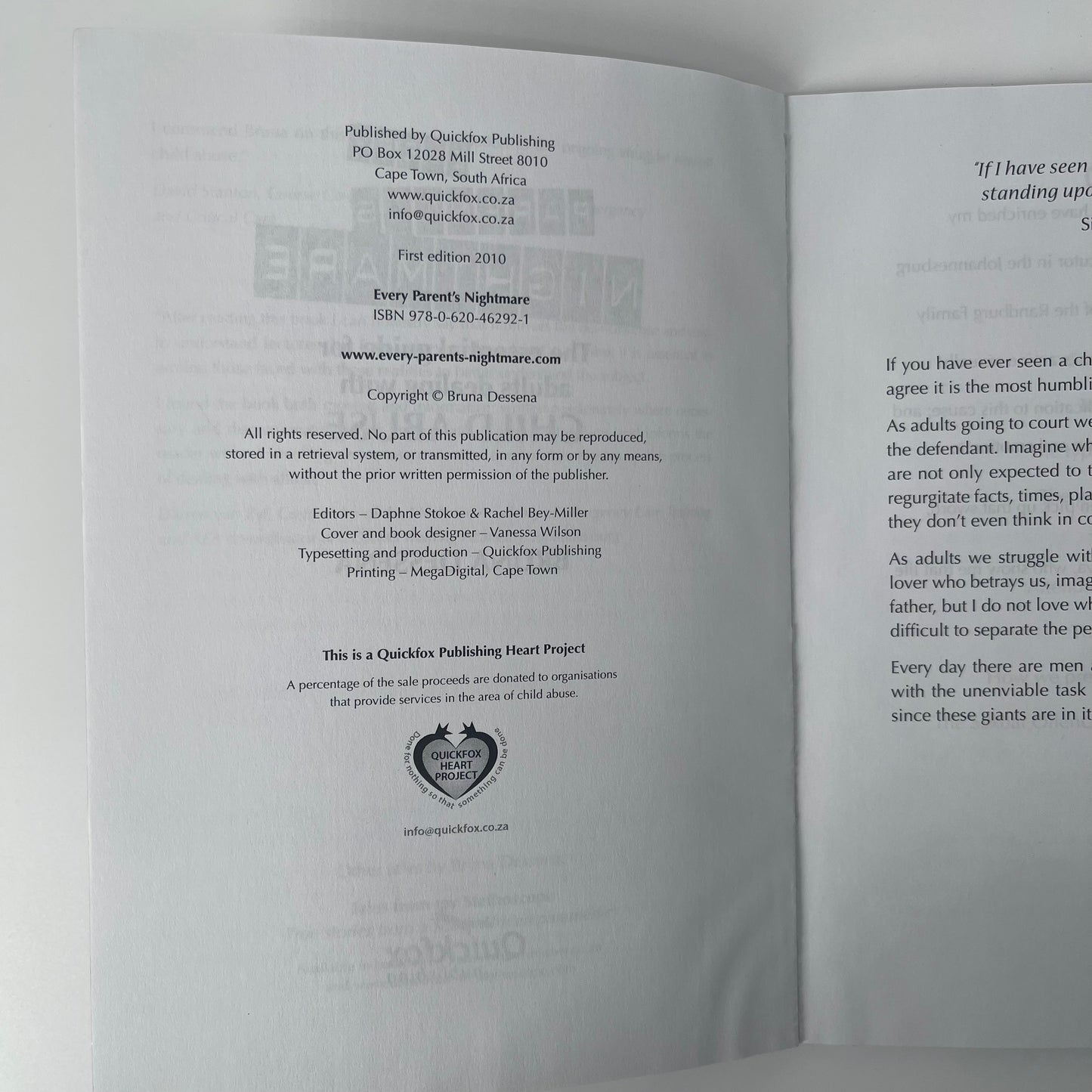 Every Parent's Nightmare The Essential Guide for Adults Dealing with Child Abuse - Bruna Dessena - Condition Detail 1