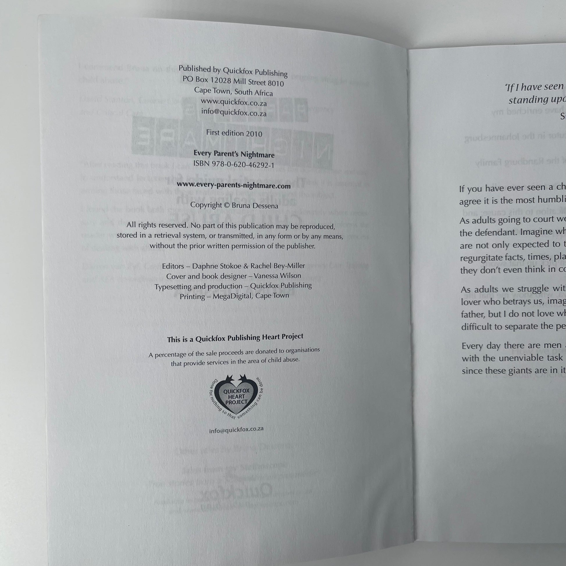 Every Parent's Nightmare The Essential Guide for Adults Dealing with Child Abuse - Bruna Dessena - Condition Detail 1