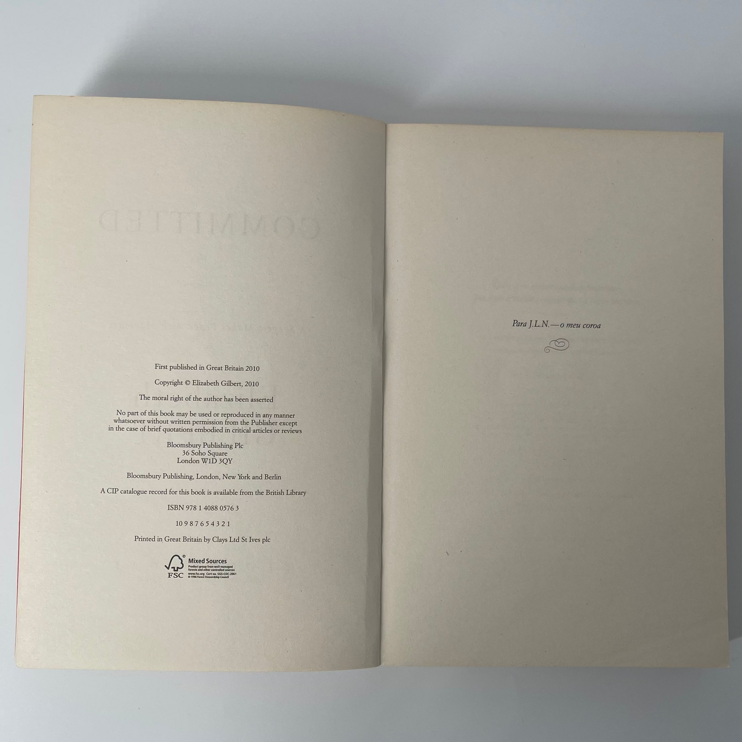 Committed A Sceptic Makes Peace with Marriage - Elizabeth Gilbert - Condition Detail 1