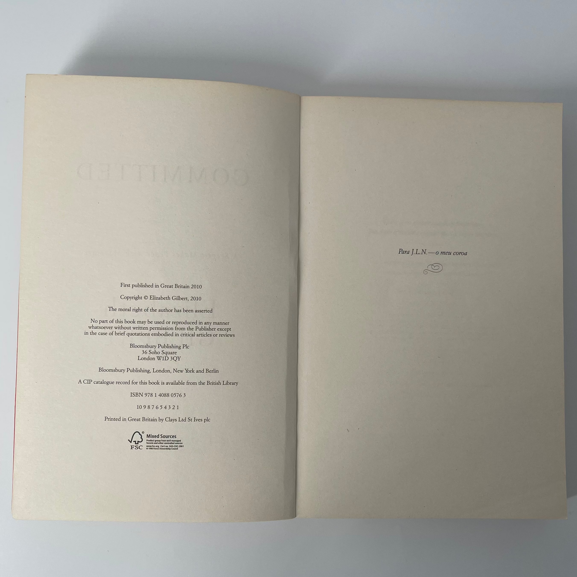 Committed A Sceptic Makes Peace with Marriage - Elizabeth Gilbert - Condition Detail 1