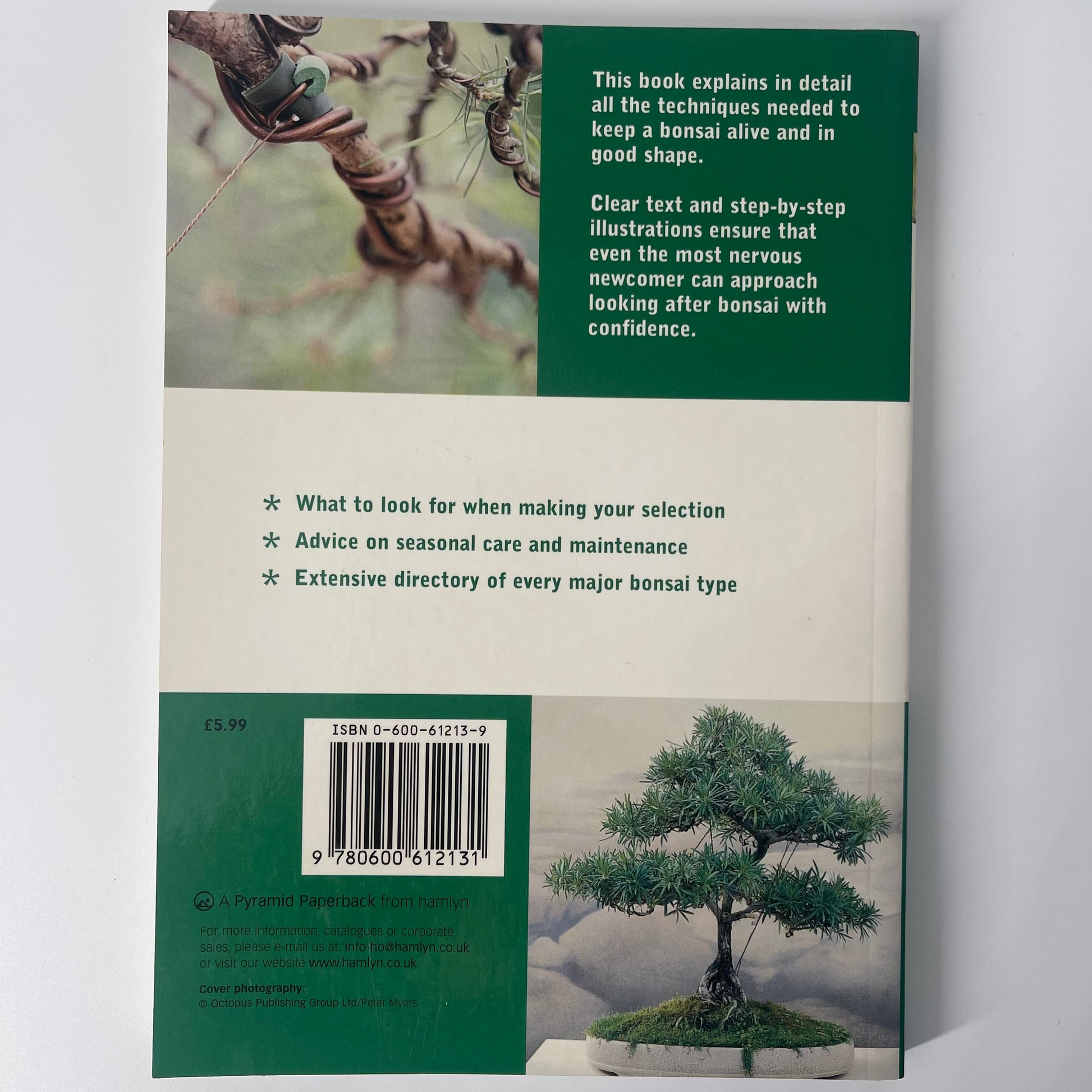 Bonsai Basics - Colin Lewis - Back Cover