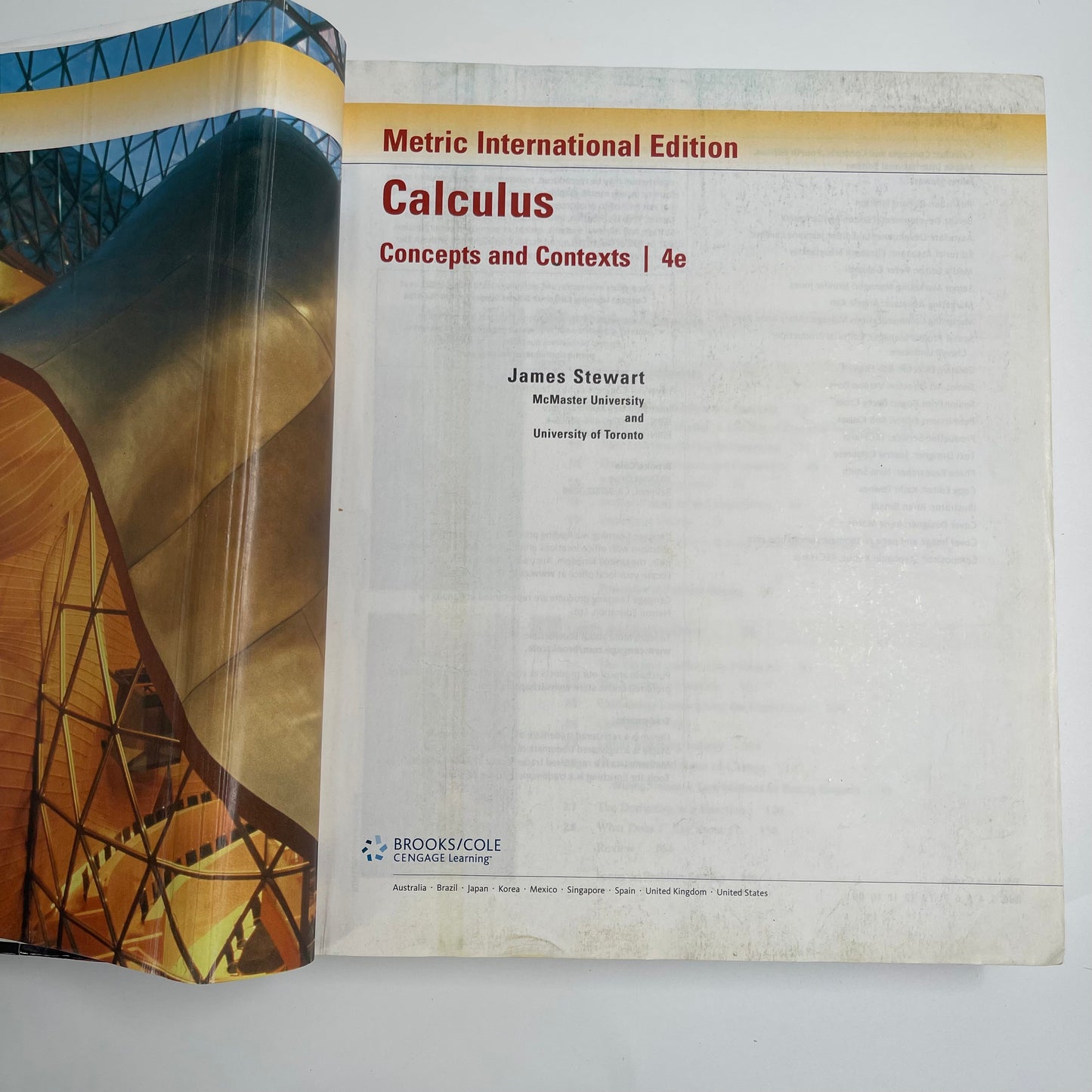 Calculus Concepts and Contexts - James Stewart - Condition Detail 2