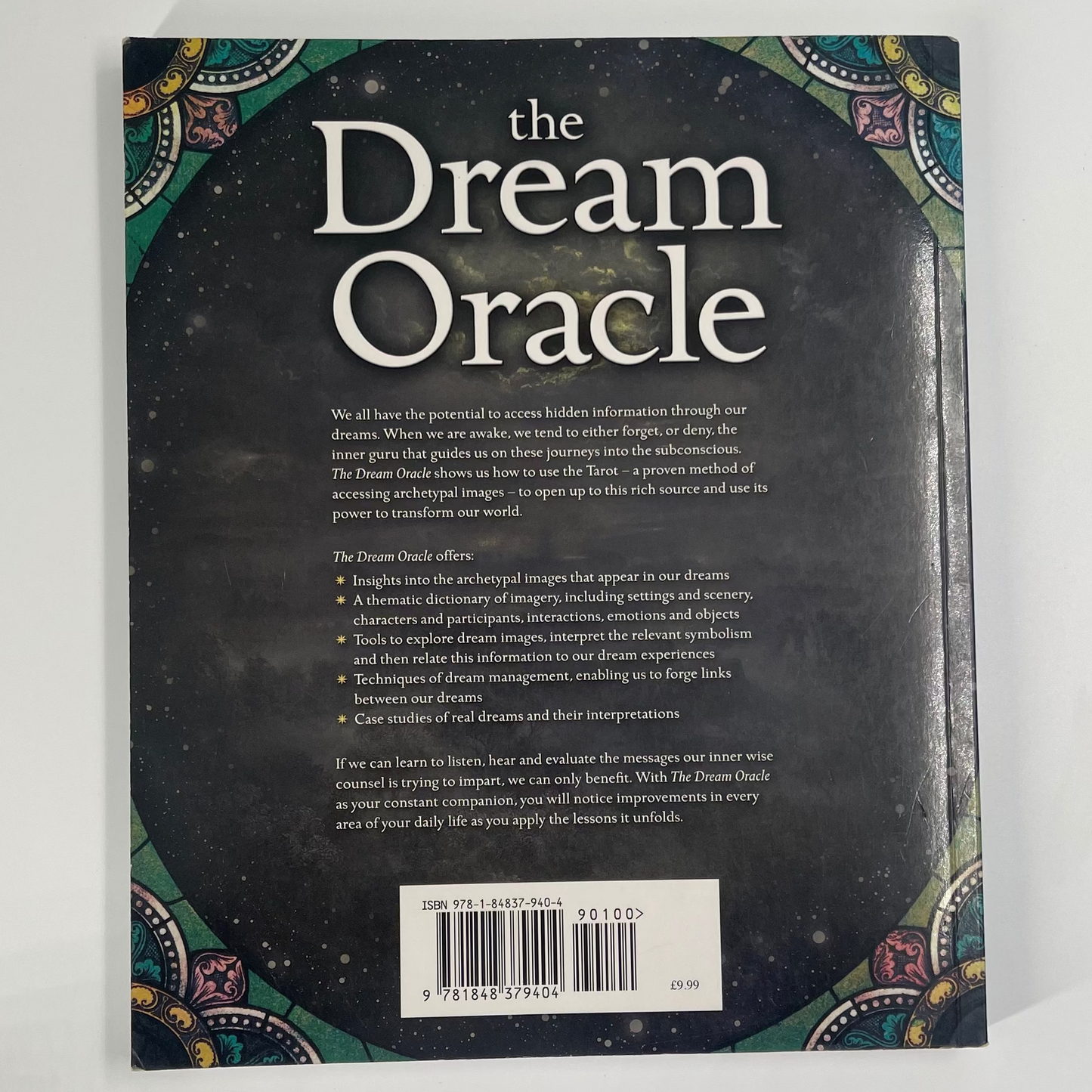 The Dream Oracle Discover Your Hidden Depths Through Symbolism and the Tarot - Pamela Ball - Back Cover