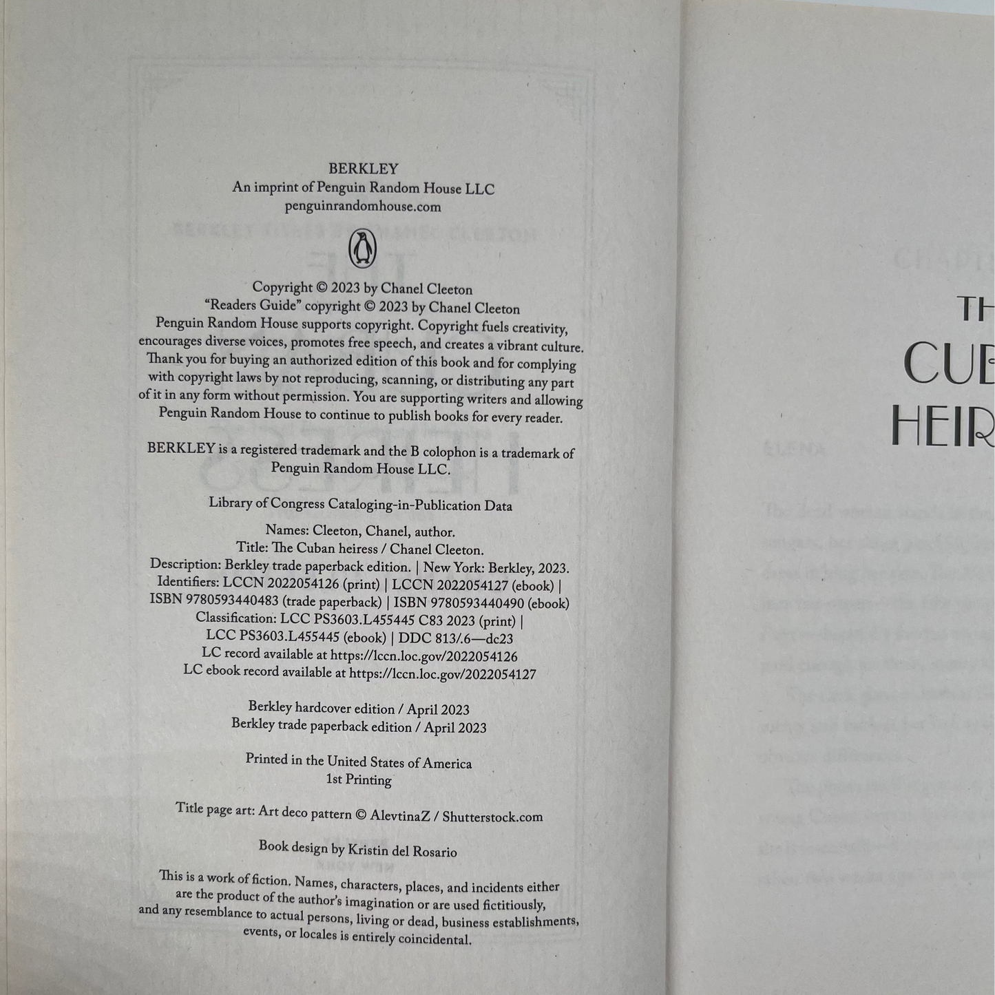 The Cuban Heiress - Chanel Cleeton - Condition Detail 1