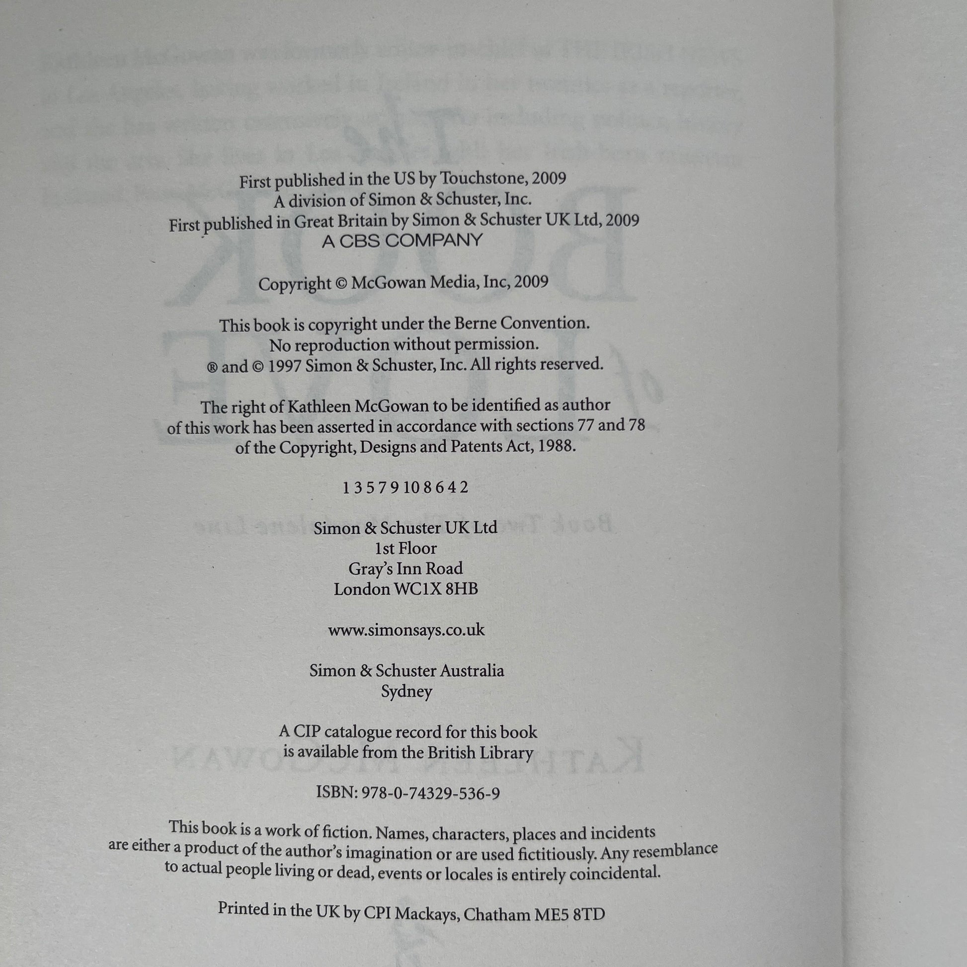 The Book of Love - Kathleen McGowan - Condition Detail 1