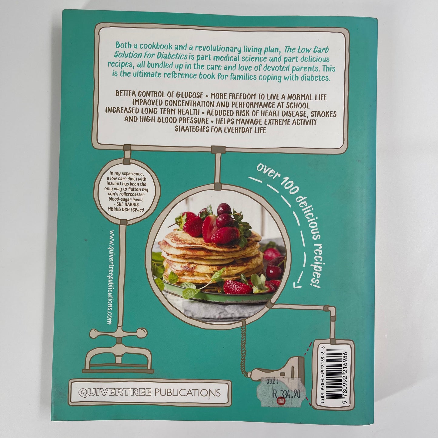 The Low Carb Solution for Diabetics - Vicki De Beer - Spine